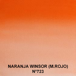 Venta pintura online: Acuarela Winsor&Newton Profesional 1/2 Godet Naranja Winsor Matiz Rojo nº723